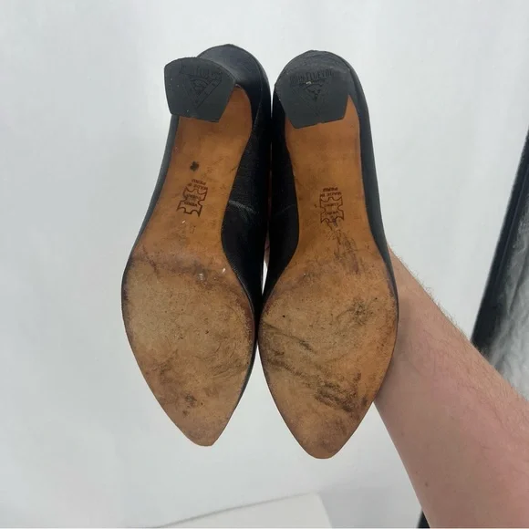 John Fluevlog | Black Textured Heels - Picture 10 of 14